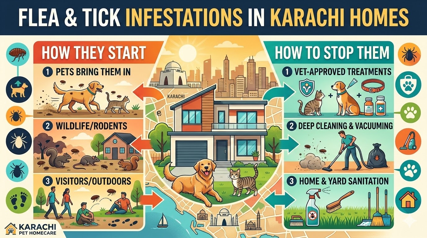 Flea & Tick Infestations in Karachi Homes: How They Start and How to Stop Them