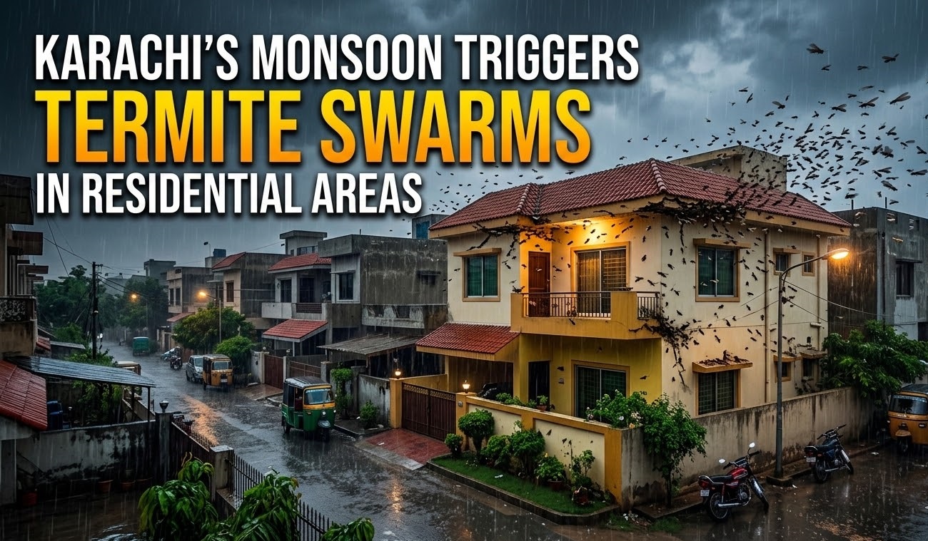 How Karachi’s Monsoon Season Triggers Termite Swarms in Residential Areas