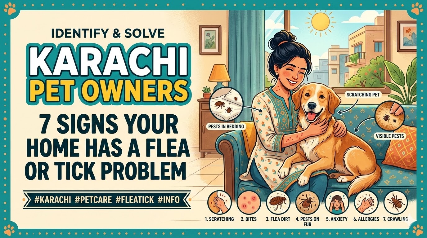 Karachi Pet Owners: 7 Signs Your Home Has a Flea or Tick Problem