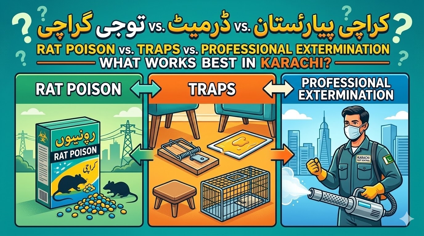 Rat Poison vs. Traps vs. Professional Extermination — What Works Best in Karachi?