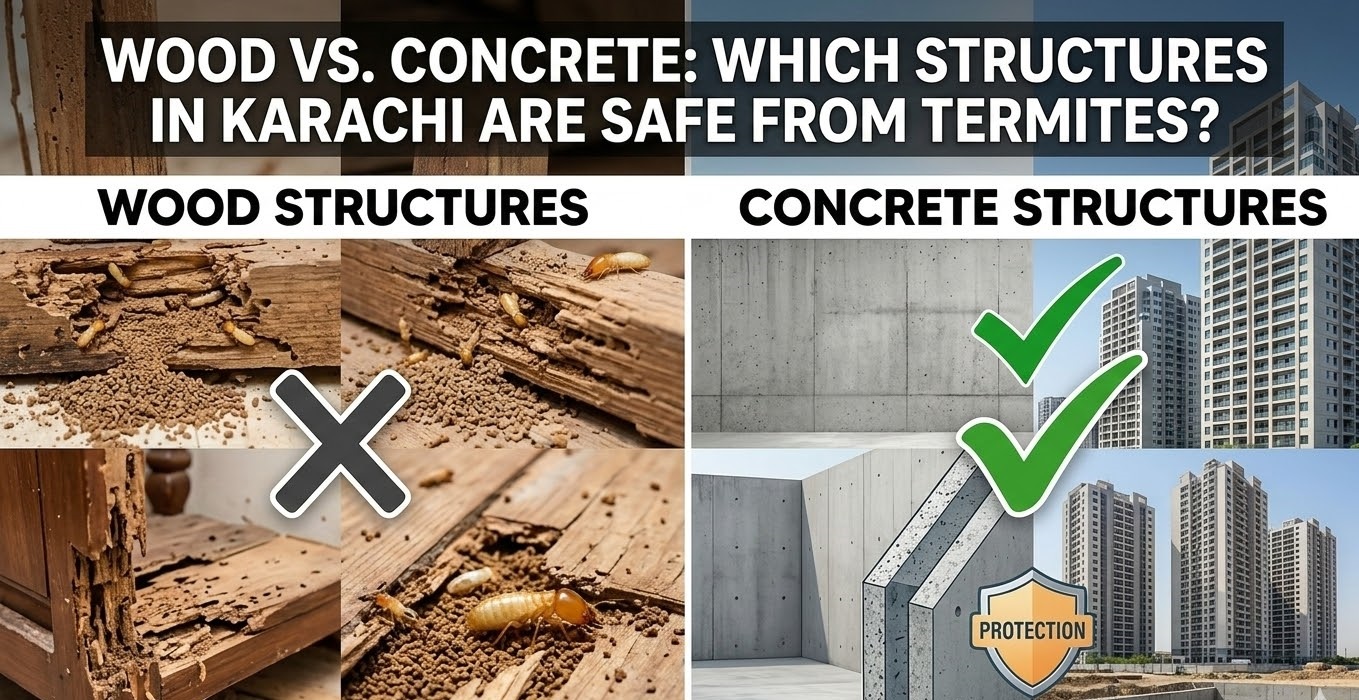 Wood vs. Concrete: Which Structures in Karachi Are Safe from Termites?