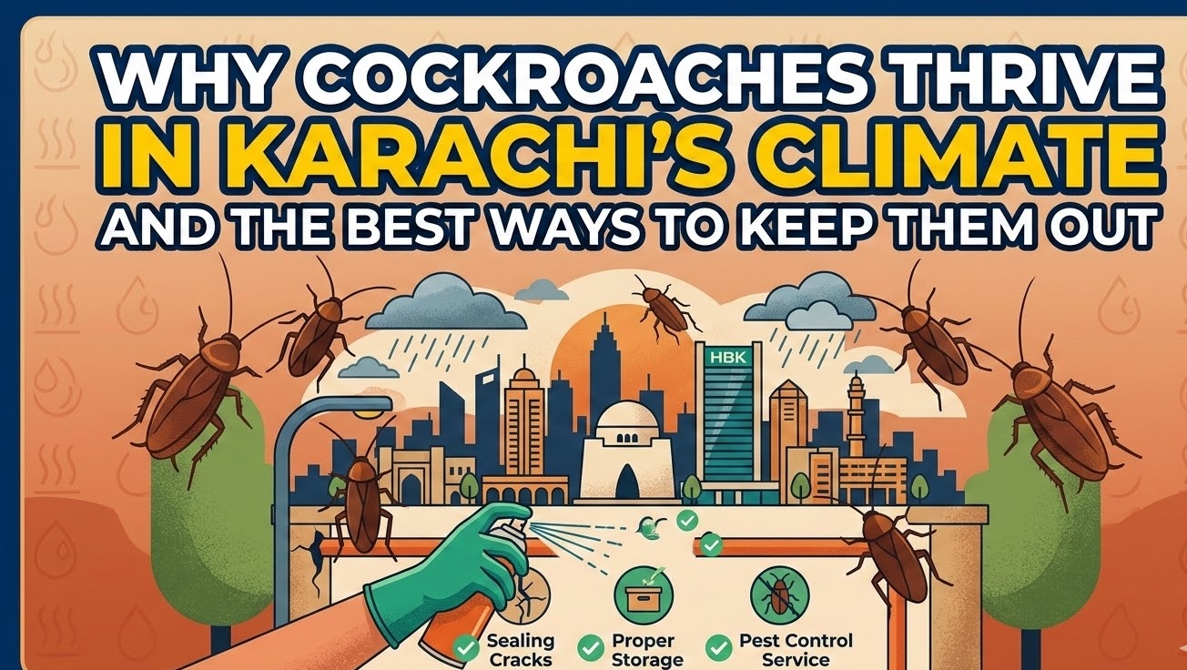 Why Cockroaches Thrive in Karachi’s Climate — And the Best Ways to Keep Them Out