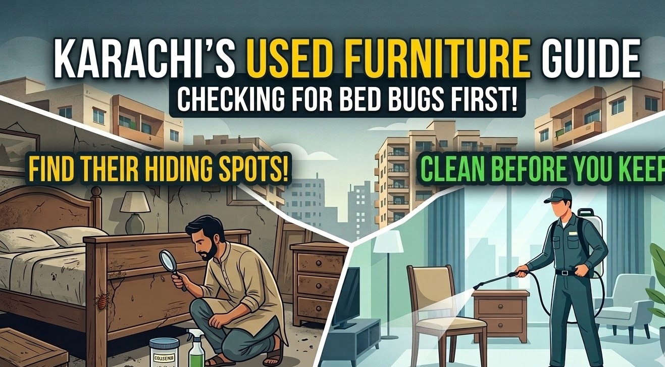 Bought Second-Hand Furniture in Karachi? Here’s How to Check for Bed Bugs First