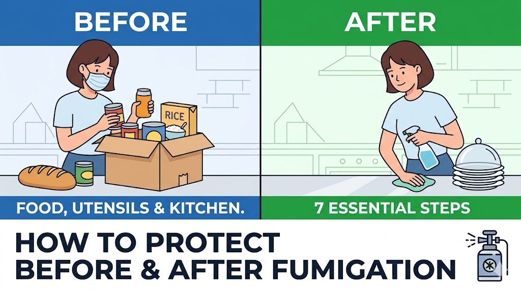 How to Protect Food, Utensils, and Your Kitchen Before and After Fumigation